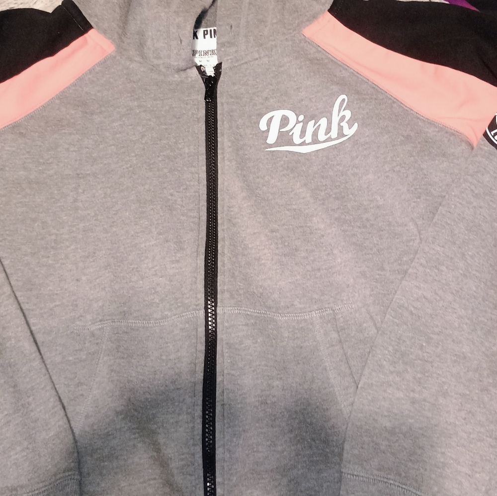 VS Pink Bundle Of 5 Sz Medium Gray Hoodies/ Sweatshirts - Picture 10 of 15